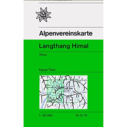 Langthang Himal, West (Nepal-Tibet): Trekkingkarte 1:50.000 (Alpenvereinskarten) von dav