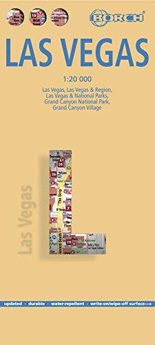 Las Vegas, Borch Map: Las Vegas, Las Vegas & Region, Las vegas & National Parks, Grand Canyon National Park, Grand Canyon Village