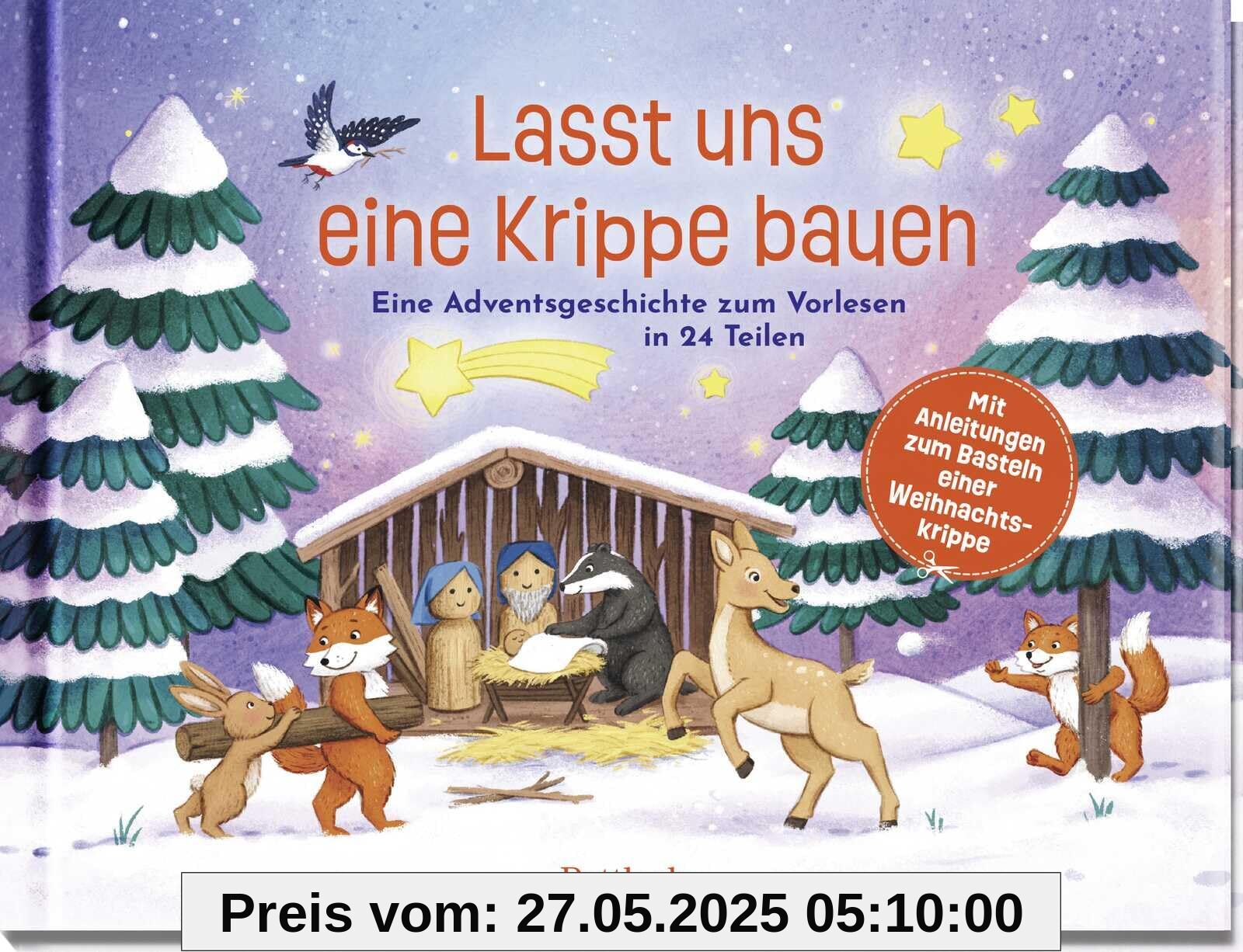 Lasst uns eine Krippe bauen!: Eine Adventsgeschichte zum Vorlesen in 24 Teilen. Mit Anleitungen zum Basteln einer Weihnachtskrippe | Kreatives Mitmachbuch für Eltern und Kinder ab 5 Lasst uns eine Krippe bauen!: Eine Adventsgeschichte zum Vorlesen in 24 Teilen. Mit Anleitungen zum Basteln einer Weihnachtskrippe | Kreatives Mitmachbuch für Eltern und Kinder ab 5