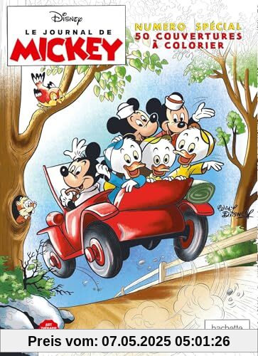 Le Journal de Mickey: Numéro spécial 50 couvertures à colorier