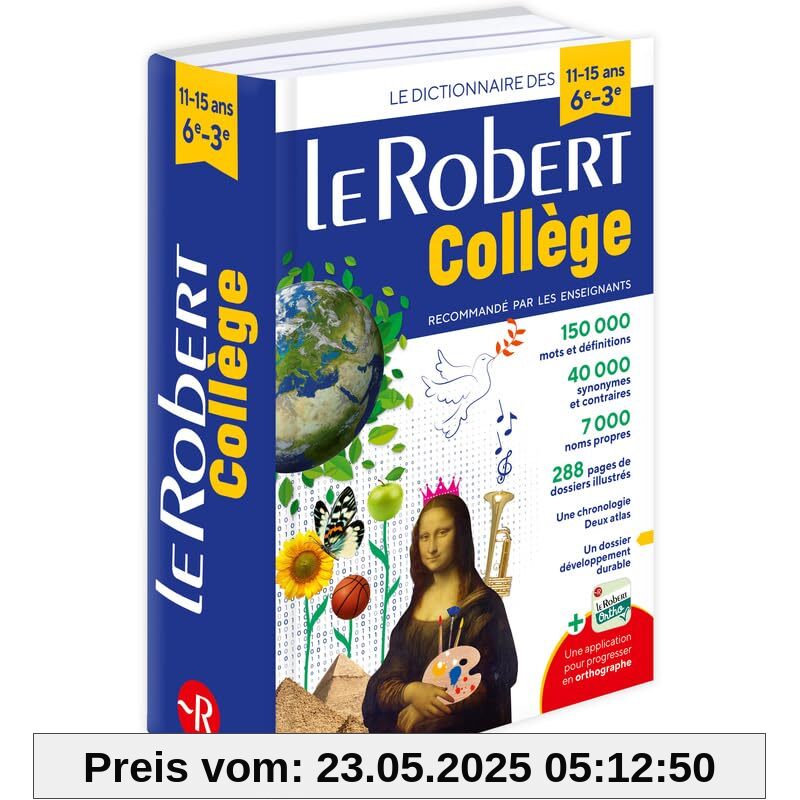 Le Robert College 2024: Monolingual French Dictionary for College Students (Le Robert Scolaire)
