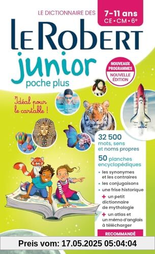 Le Robert Junior poche plus: Le dictionnaire des 7-11 ans