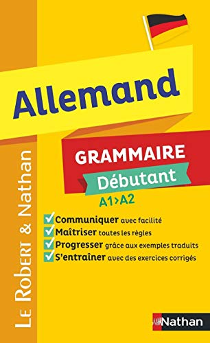 Le Robert et Nathan - Allemand - Grammaire Débutant A1-A2