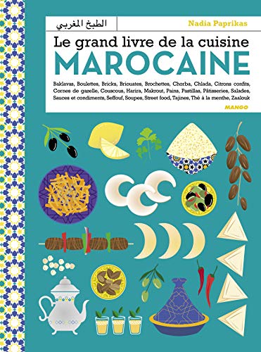 Le grand livre de la cuisine marocaine: Entrées, salades, couscous, tajines, viandes, poissons, pains, soupes, brick, pâtisseries, boissons,