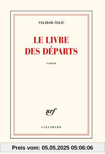 Le livre des départs (Blanche)