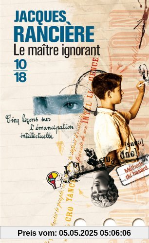 Le maître ignorant : Cinq leçons sur l'émancipation intellectuelle