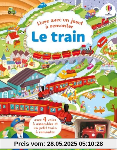 Le train - Livre avec jouet à remonter - dès 3 ans: Avec une locomotive à remonter