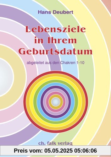 Lebensziele in Ihrem Geburtsdatum: ... abgeleitet aus den Chakren 1-10