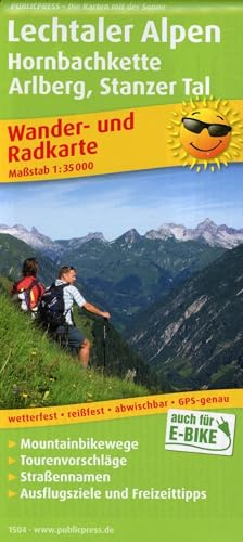 Lechtaler Alpen, Hornbachkette, Arlberg, Stanzer Tal: Wander- und Radkarte mit Ausflugszielen & Freizeittipps, wetterfest, reißfest, abwischbar, GPS-genau. 1:35000 (Wander- und Radkarte: WuRK) von FREYTAG-BERNDT UND ARTARIA