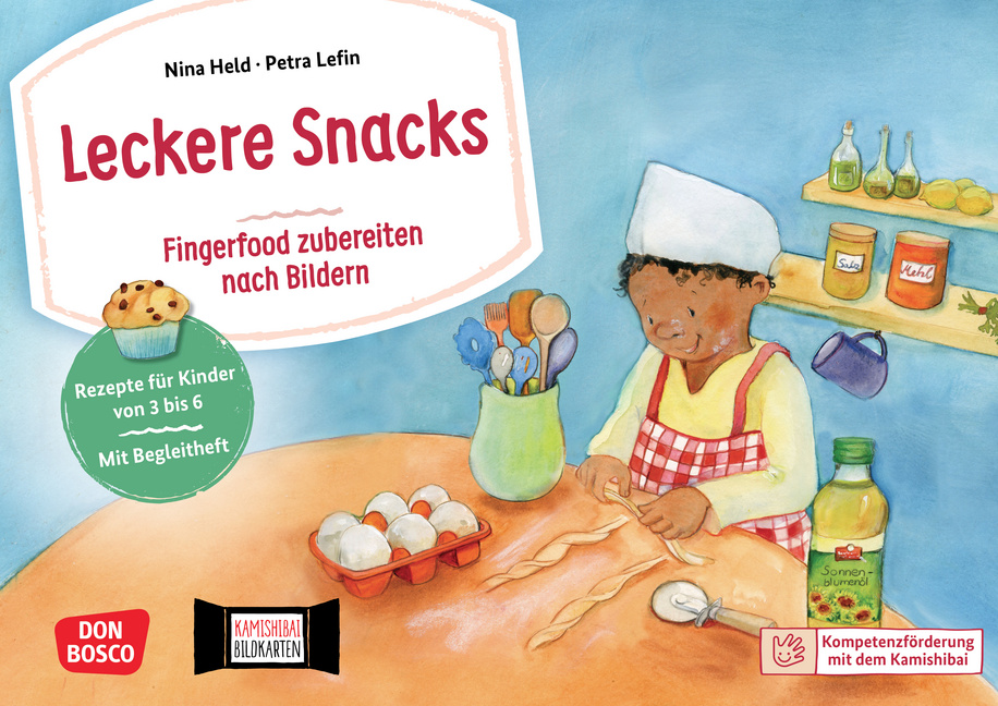 Leckere Snacks: Fingerfood zubereiten nach Bildern. Kamishibai Bildkartenset Leckere Snacks: Fingerfood zubereiten nach Bildern. Kamishibai Bildkartenset von Don Bosco Medien
