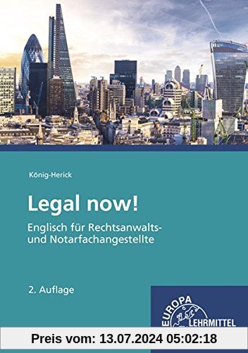 Legal now!: Englisch für Rechtsanwalts- und Notarfachangestellte