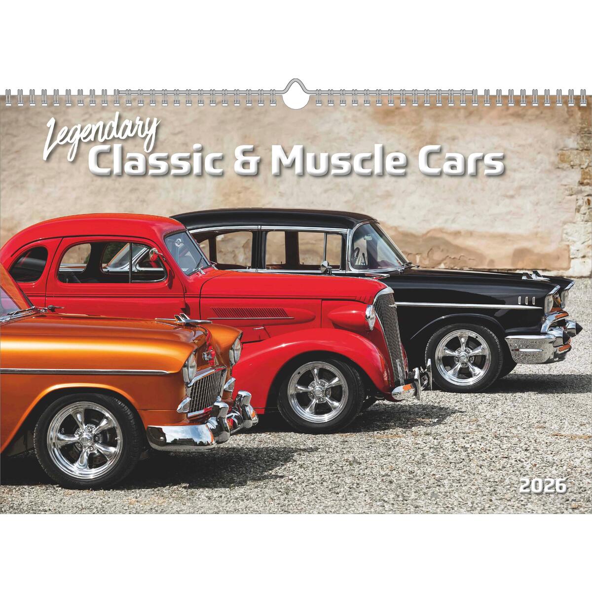 Legendary Classic &amp; Muscle Cars 2026 - Wand-Kalender - Auto-Kalender - 42x29,7 -... von Neumann Verlage GmbH & Co