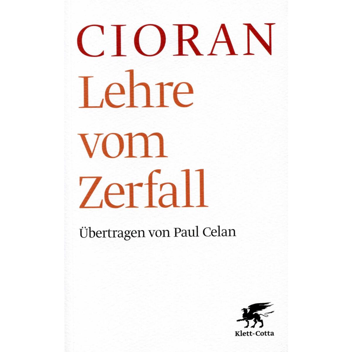 Lehre vom Zerfall von Klett-Cotta Verlag