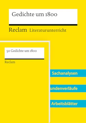 Lehrerpaket zum länderübergreifenden Abiturthema 2027–2029 »Literatur um 1800« (Textausgabe + Lehrerband): Mit Downloadpaket (Unterrichtsmaterialien) (Reclam Literaturunterricht) von Reclam, Philipp, jun. GmbH, Verlag