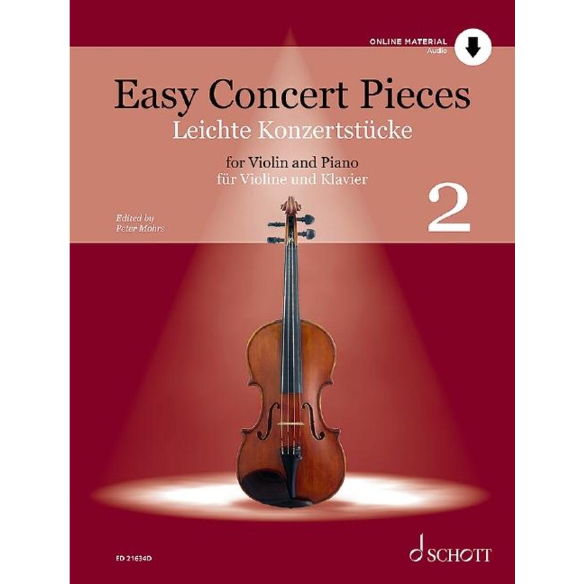 Leichte Konzertstücke - Easy Concert Pieces für Violine und Klavier von Schott Music