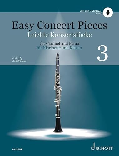 Leichte Konzertstücke: 14 Stücke aus 4 Jahrhunderten. Band 3. Klarinette und Klavier. (Easy Concert Pieces, Band 3)