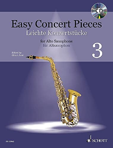 Leichte Konzertstücke: 17 Stücke aus 6 Jahrhunderten. Band 3. Alt-Saxophon und Klavier. (Easy Concert Pieces, Band 3, Band 3)