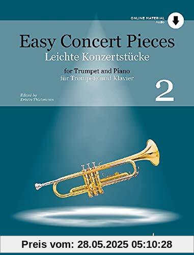 Leichte Konzertstücke: 19 Stücke aus 5 Jahrhunderten. Band 2. Trompete und Klavier. (Easy Concert Pieces, Band 2)