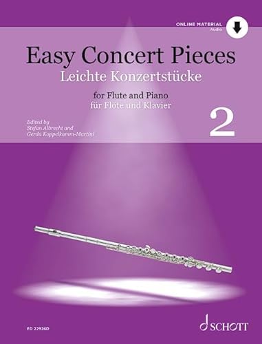 Leichte Konzertstücke: 20 Stücke aus 4 Jahrhunderten. Band 2. Flöte und Klavier. (Easy Concert Pieces, Band 2) von Schott Music
