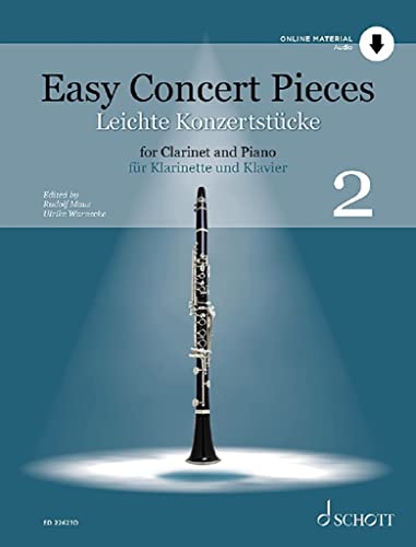 Leichte Konzertstücke: 22 Stücke aus 4 Jahrhunderten. Band 2. Klarinette und Klavier. (Easy Concert Pieces, Band 2)