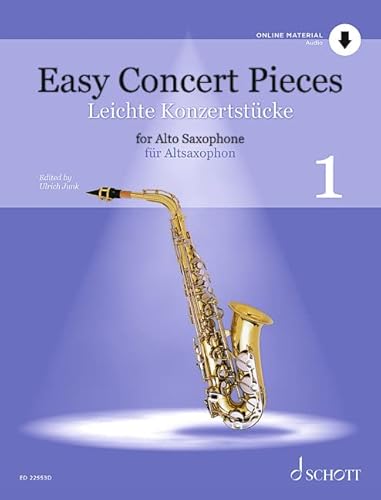 Leichte Konzertstücke: 23 Stücke aus 5 Jahrhunderten. Band 1. Alt-Saxophon und Klavier. (Easy Concert Pieces, Band 1) von Schott Music