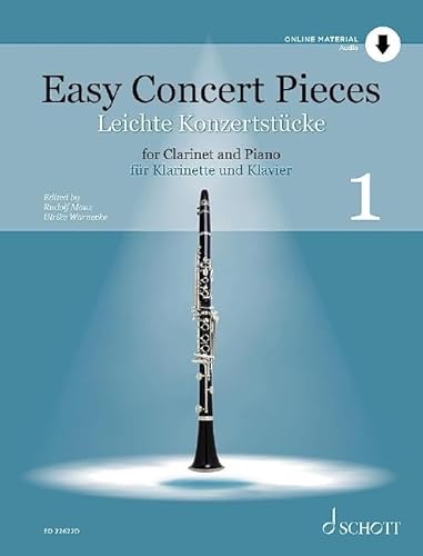 Leichte Konzertstücke: 25 Stücke aus 4 Jahrhunderten. Band 1. Klarinette und Klavier. (Easy Concert Pieces, Band 1)