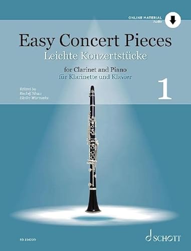 Leichte Konzertstücke: 25 Stücke aus 4 Jahrhunderten. Band 1. Klarinette und Klavier. (Easy Concert Pieces, Band 1) von Schott Music