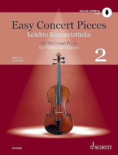 Leichte Konzertstücke: Band 2. Violine und Klavier. (Easy Concert Pieces, Band 2)