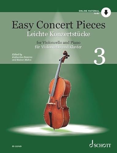 Leichte Konzertstücke: Band 3. Violoncello und Klavier. (Easy Concert Pieces, Band 3)