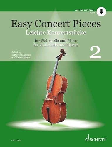 Leichte Konzertstücke: für Violoncello und Klavier. Band 2. Violoncello und Klavier. (Easy Concert Pieces, Band 2)