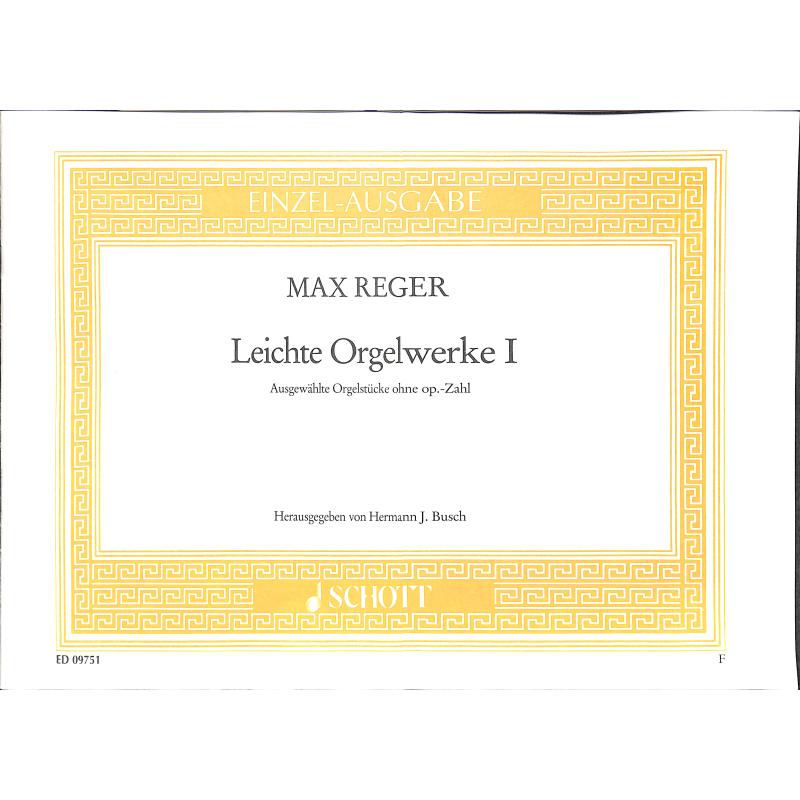 Leichte Orgelwerke 1 Leichte Orgelwerke 1
