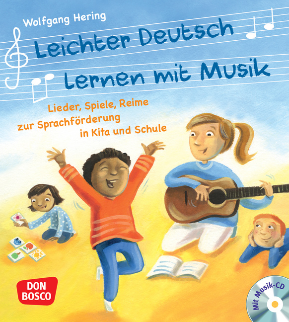Leichter Deutsch lernen mit Musik, m. Audio-CD und Bildkarten von Don Bosco Medien