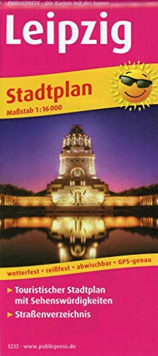 Leipzig: Touristischer Stadtplan mit Sehenswürdigkeiten und Straßenverzeichnis. 1:16000 (Stadtplan: SP)