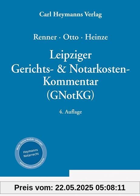 Leipziger Gerichts- & Notarkosten-Kommentar (GNotKG)