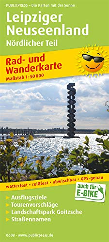 Leipziger Neuseenland, Nördlicher Teil: Rad- und Wanderkarte mit Landschaftspark Goitzsche, Ausflugszielen, Einkehr- & Freizeittipps, Straßennamen, ... 1:50000 (Rad- und Wanderkarte: RuWK) von Publicpress