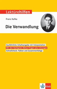 Lektürehilfen Franz Kafka, "Die Verwandlung". Interpretationshilfe für Oberstufe und Abitur von Klett Lerntraining