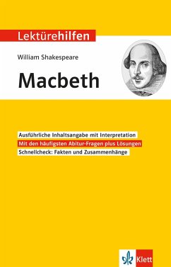 Lektürehilfen William Shakespeare "Macbeth" von Klett Lerntraining