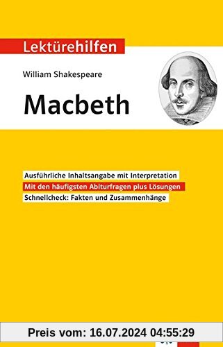 Lektürehilfen William Shakespeare Macbeth