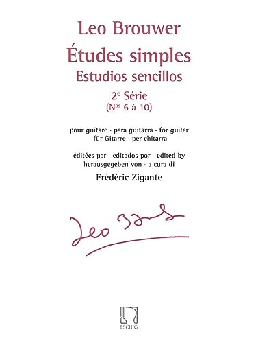ETUDES SIMPLES - ESTUDIOS SENCILLOS (SERIE 2) - NUMERO 6 A 10 - NOUVELLE EDITION