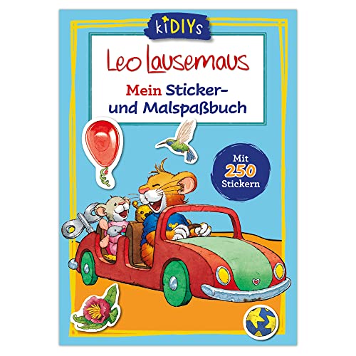 Leo Lausemaus Mein Sticker- und Malspaßbuch mit 250 Stickern: Kreativer Mal- und Stickerspaß für Kinder ab 3 Jahren (kiDIYs) von Lingen Verlag