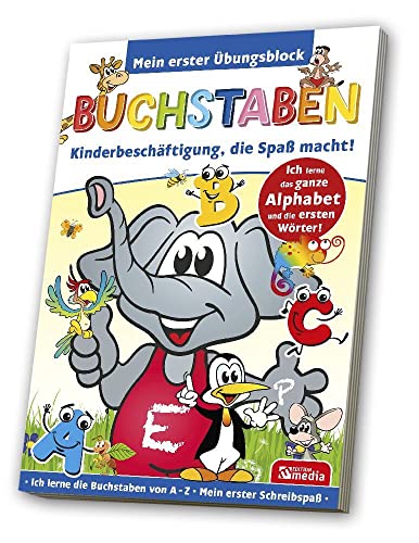 Lern-/ Übungsblock A5 - Buchstaben: 80 Blatt