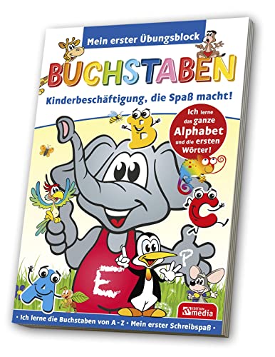 Lern-/ Übungsblock A5 - Buchstaben: 80 Blatt