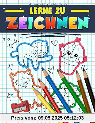 Lerne zu zeichnen: Ein Aktivitätenheft und Handbuch mit 222 Projekten und Schritt für Schritt Anleitungen für Anfänger für Kinder, Jugendliche und Erwachsene
