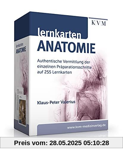 Lernkarten Anatomie: Authentische Vermittlung der einzelnen Präparationsschritte auf 255 Lernkarten Lernkarten Anatomie: Authentische Vermittlung der einzelnen Präparationsschritte auf 255 Lernkarten