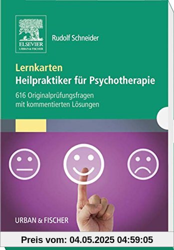 Lernkarten Heilpraktiker für Psychotherapie: 616 Originalprüfungsfragen mit kommentierten Lösungen