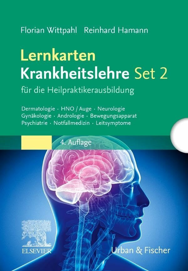 Lernkarten Krankheitslehre Set 2 für die Heilpraktikerausbildung: Dermatologie, HNO, Auge, Neu... Lernkarten Krankheitslehre Set 2 für die Heilpraktikerausbildung: Dermatologie, HNO, Auge, Neu...