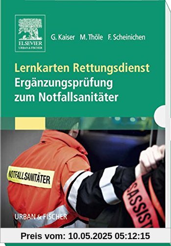 Lernkarten Rettungsdienst - Ergänzungsprüfung zum Notfallsanitäter