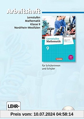 Lernstufen Mathematik - Differenzierende Ausgabe Nordrhein-Westfalen - Neubearbeitung: 9. Schuljahr - Arbeitsheft mit eingelegten Lösungen und CD-ROM