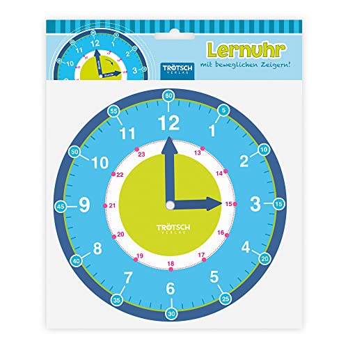 Trötsch Lernuhr mit beweglchen Zeigern: Lernspiel Uhr lernen (Lernuhr / mit beweglichen Zeigern) von Trötsch Verlag GmbH