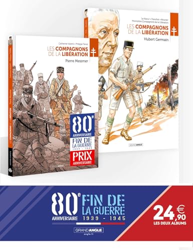 Les Compagnons de la Libération - Pack 80 ans de la guerre 39/45 : Pierre Messmer/Hubert Germain: Hubert Germain ; Pierre Messmer von BAMBOO